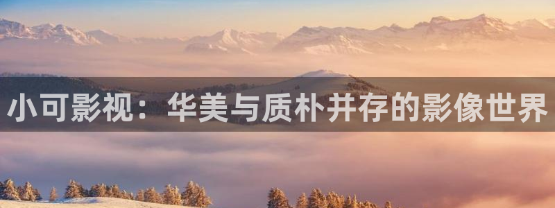 南瓜視頻大全官方正版：小可影視：華美與質樸并存的影像世界